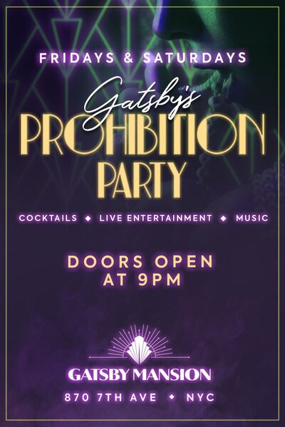 Gatsby’s Prohibition Party